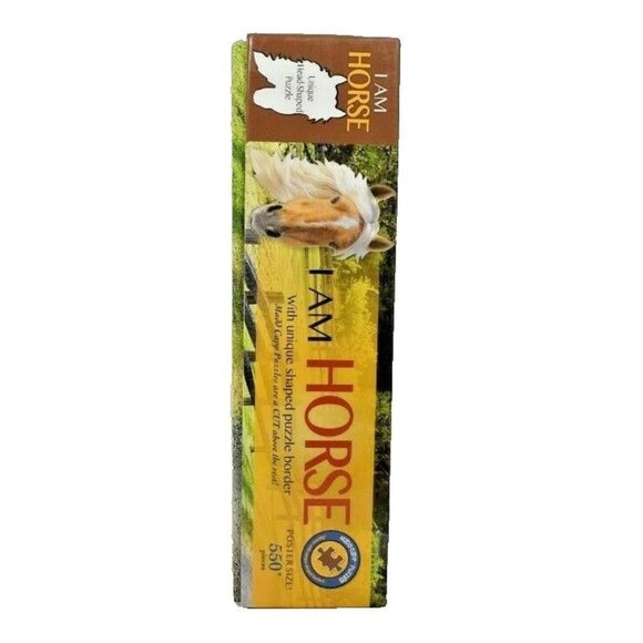 Madd Capp Puzzles I Am Horse 529 Piece Head Shaped Jigsaw Puzzle and Poster - Picture 5 of 7